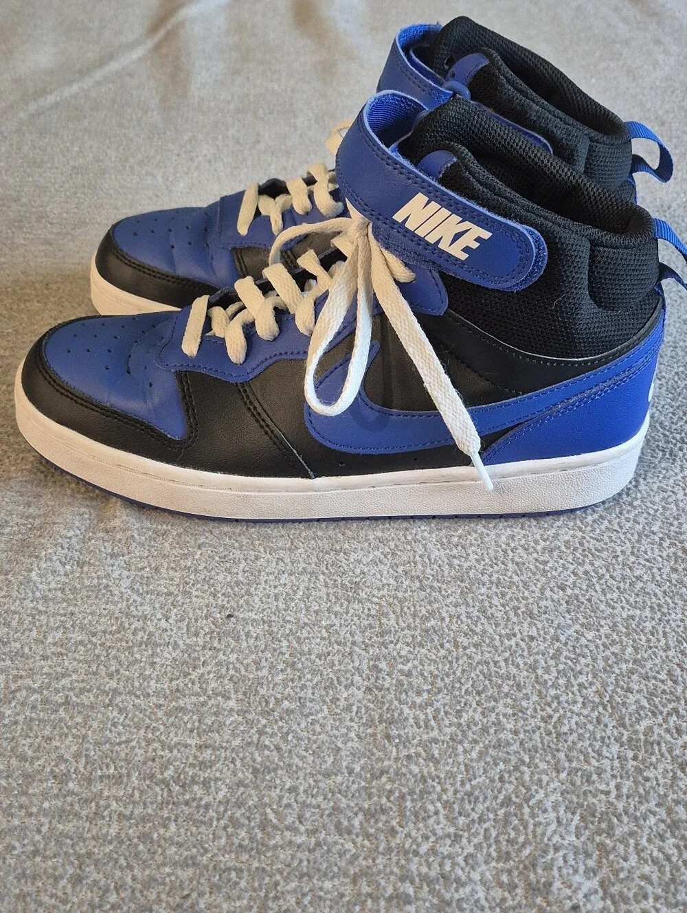 Nike Court Borough 6Y Mid 2 GS Youth Game Royal Black DM8872-001 Shoes,